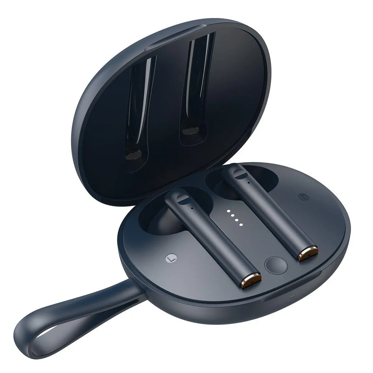 Słuchawki bezprzewodowe Baseus Encok W05 Dokanałowe Bluetooth 5.0 Niebieski