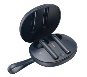 Słuchawki bezprzewodowe Baseus Encok W05 Dokanałowe Bluetooth 5.0 Niebieski
