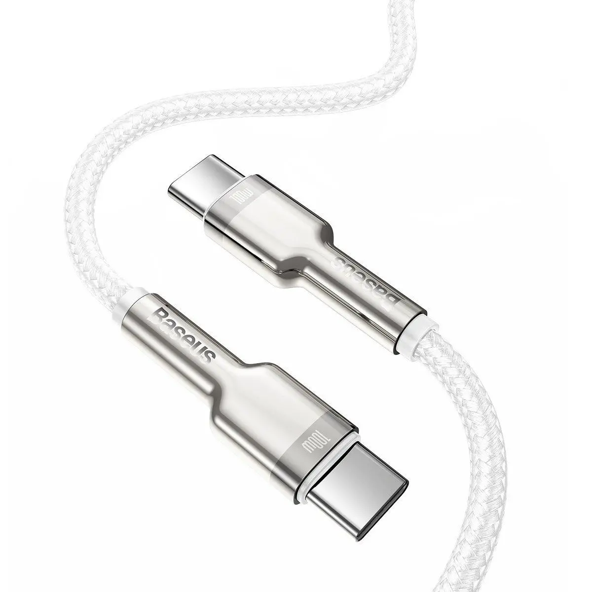 Kabel Baseus USB-C do USB-C Cafule 100W 1m Biały