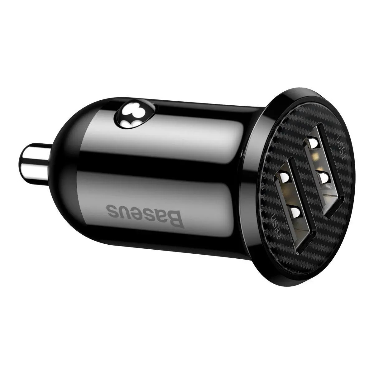 Ładowarka samochodowa Baseus Grain Pro 2x USB 4,8A Czarny