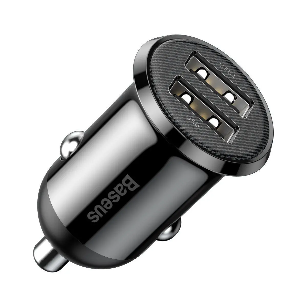 Ładowarka samochodowa Baseus Grain Pro 2x USB 4,8A Czarny