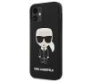 Etui Karl Lagerfeld Silicone Iconic KLHCP12SSLFKBK do iPhone 12 mini