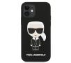 Etui Karl Lagerfeld Silicone Iconic KLHCP12SSLFKBK do iPhone 12 mini