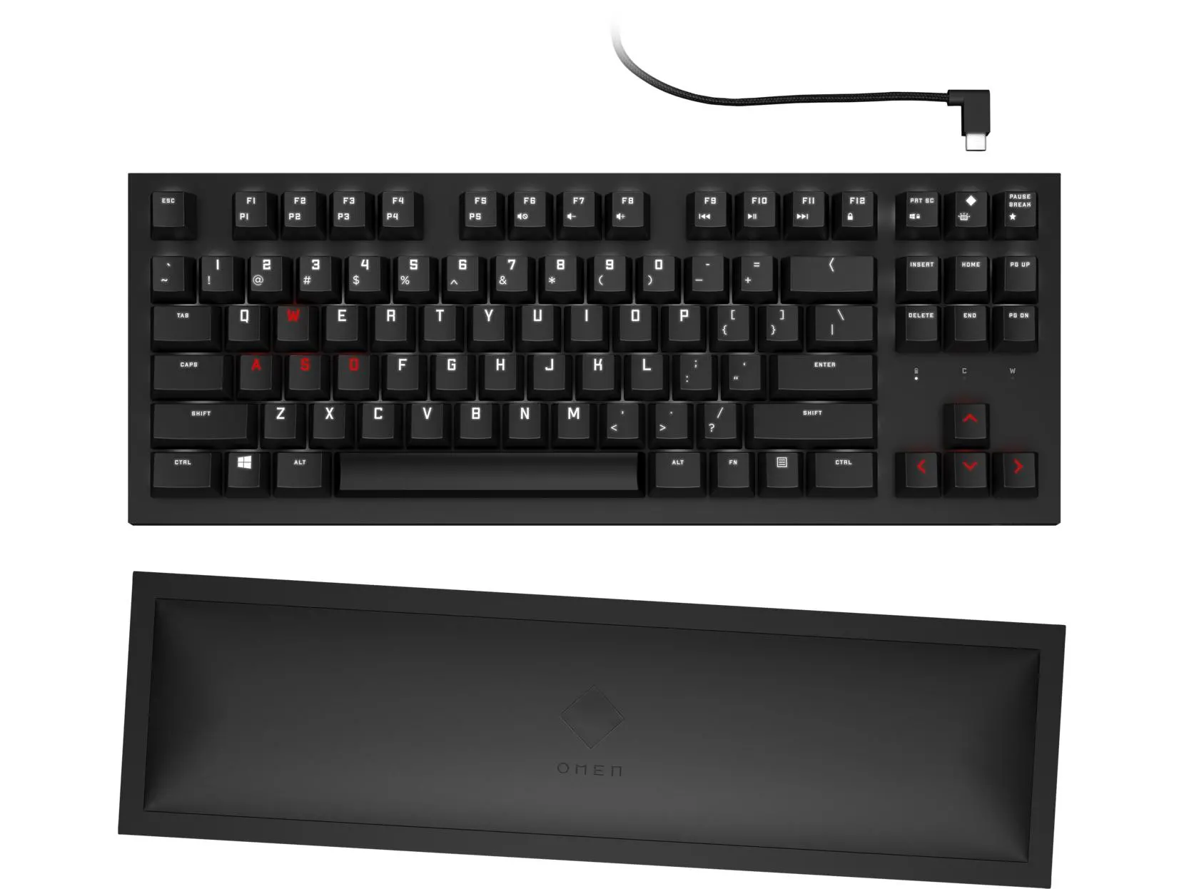 Klawiatura mechaniczna HP OMEN Spacer TKL Cherry MX Brown Czarny