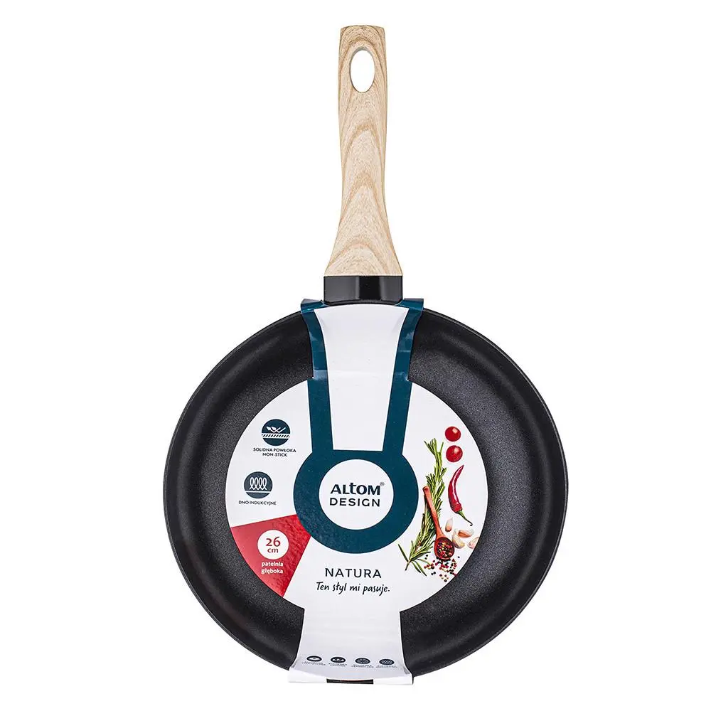 Patelnia Altom Design Natura Light Indukcja Nieprzywierająca 26cm