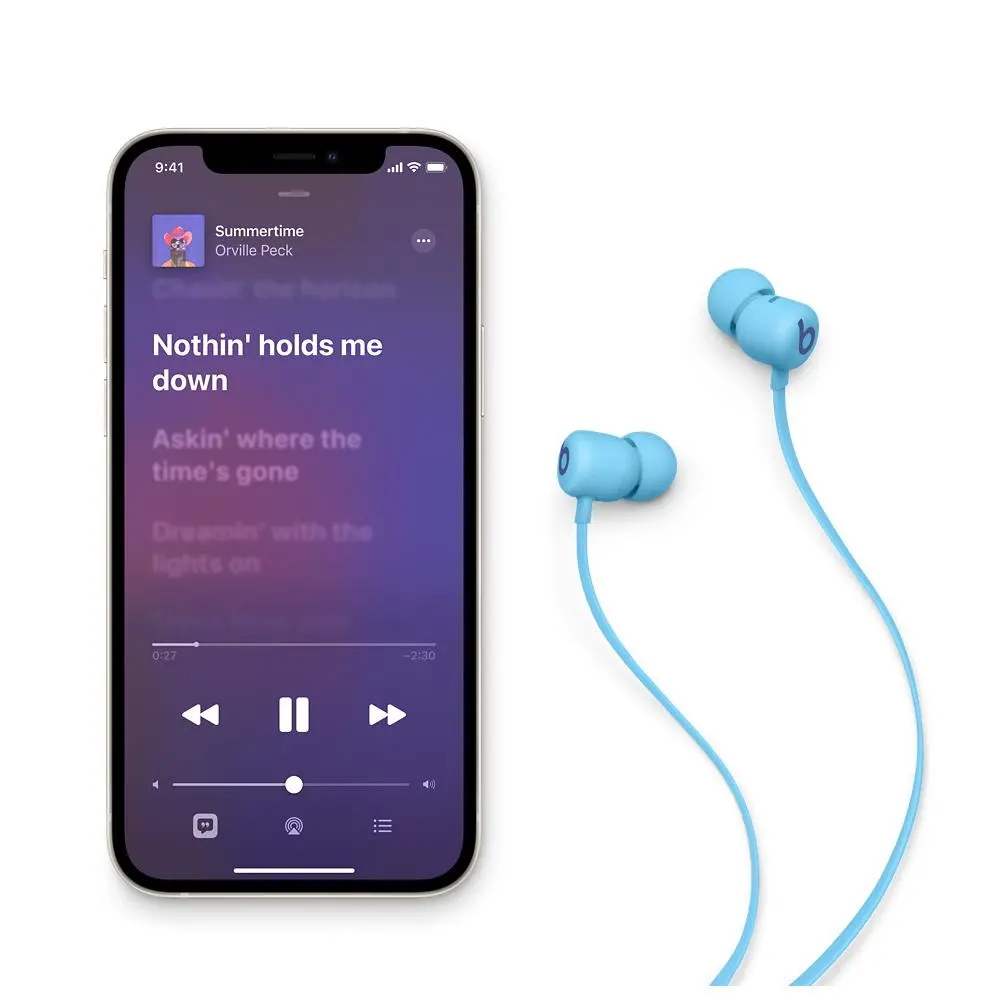 Słuchawki bezprzewodowe Beats Beats Flex Dokanałowe Bluetooth 5.0 Niebieski