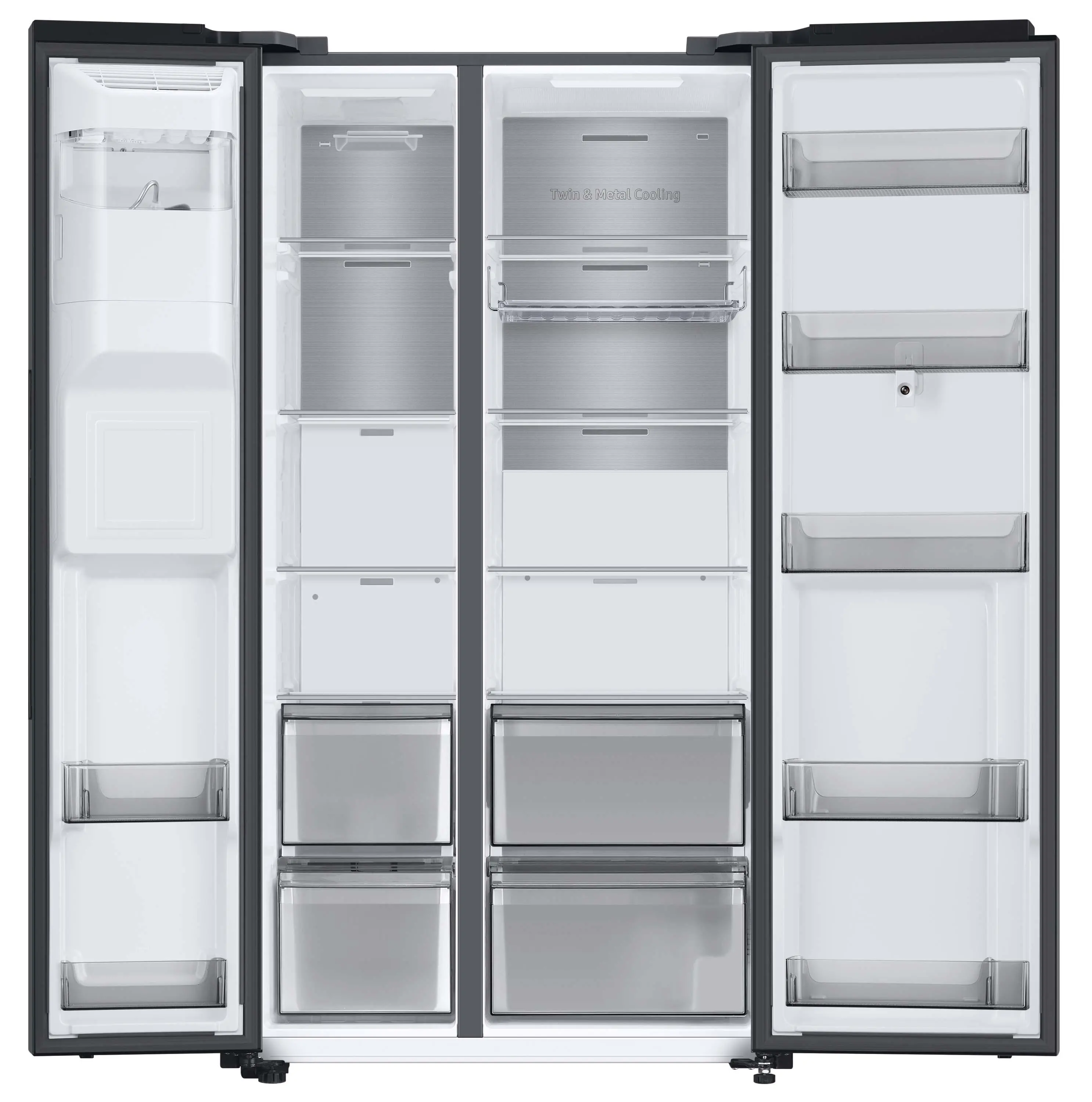 Lodówka Samsung Family Hub RS6HA8891B1 Pełny No Frost 178cm Dystrybutor wody Zdalne sterowanie Grafitowa Stal