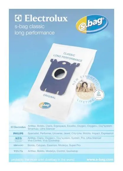 Worek do odkurzacza Electrolux E201M s-bag Classic Long Performance 12szt.