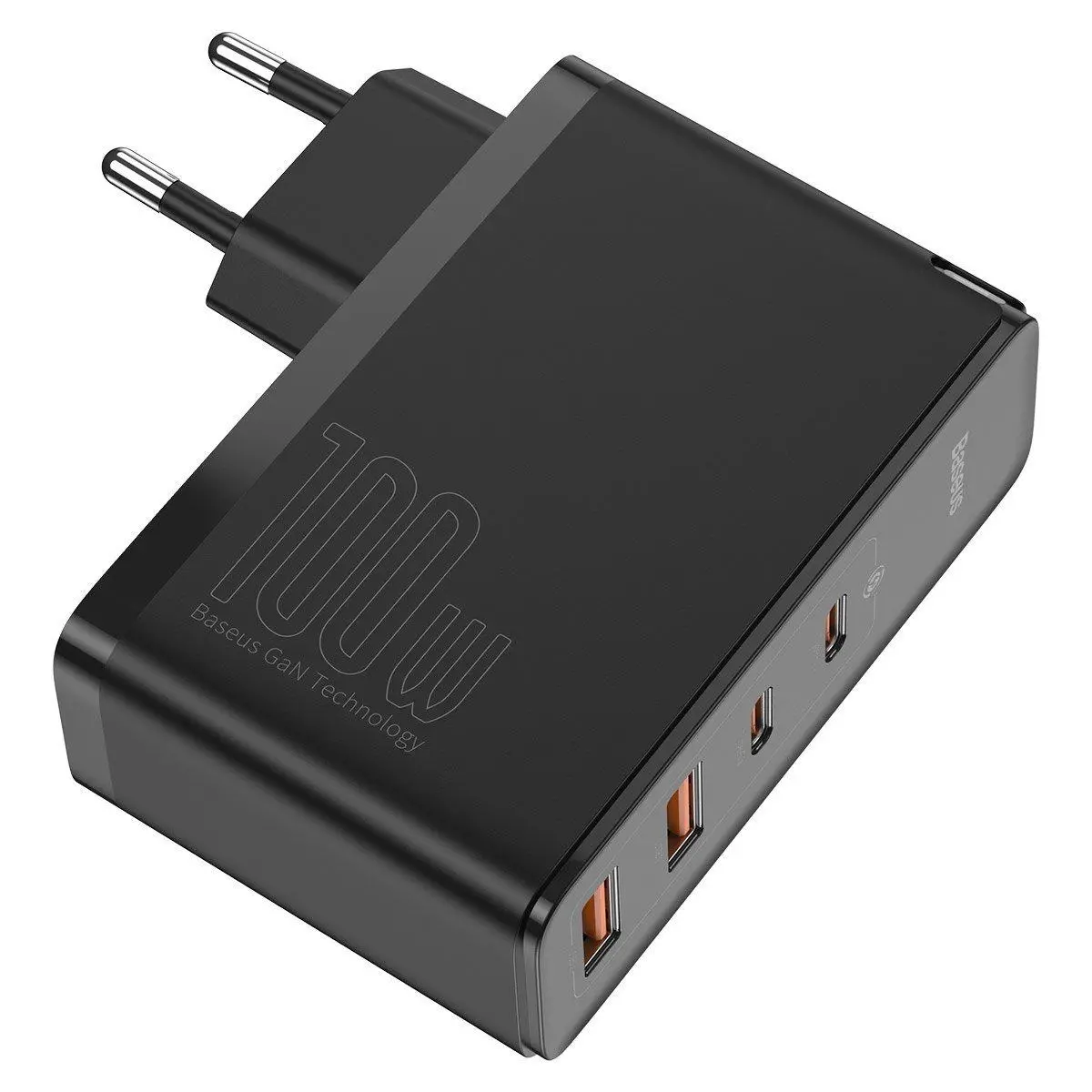 Ładowarka sieciowa Baseus GaN2 Pro 2x USB + 2x USB-C 100W Czarny