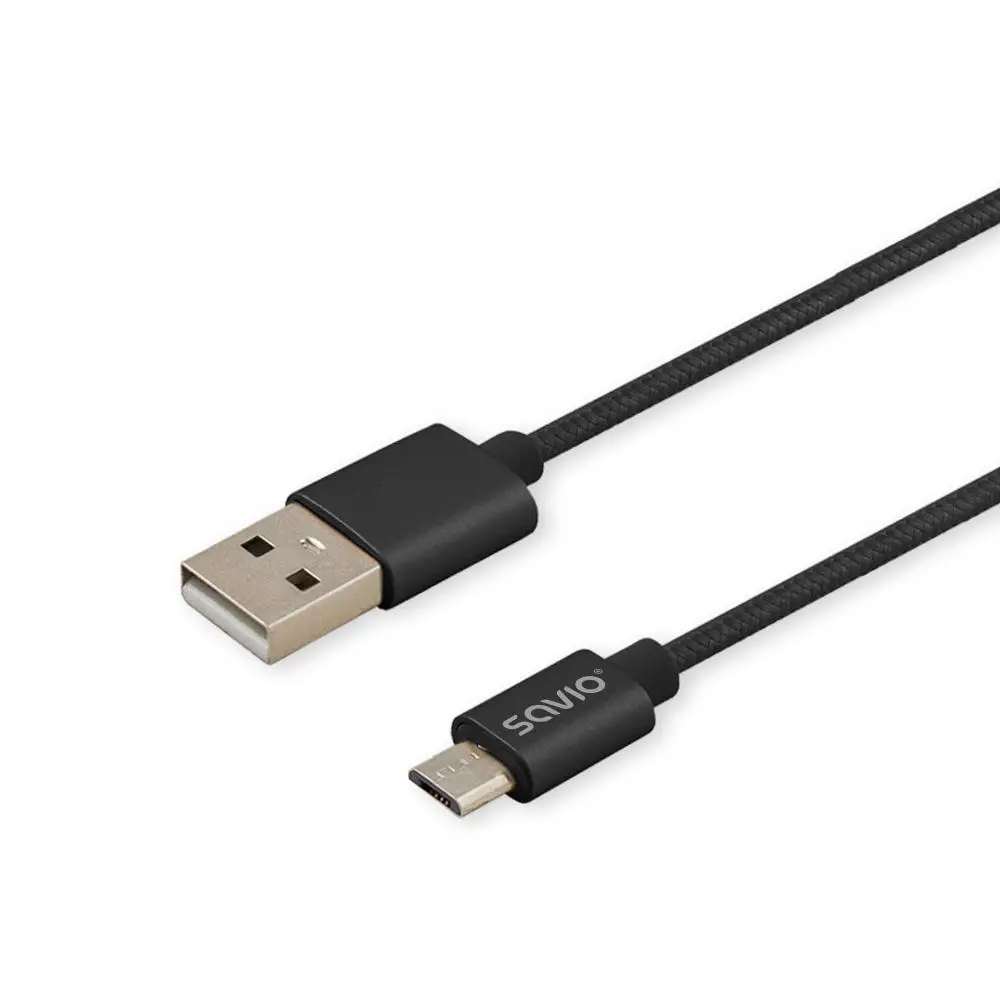 Kabel Savio CL-129 USB – USB typ C 2m Czarny