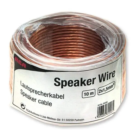 Kabel głośnikowy RCA 84006 2x1,5mm 10m