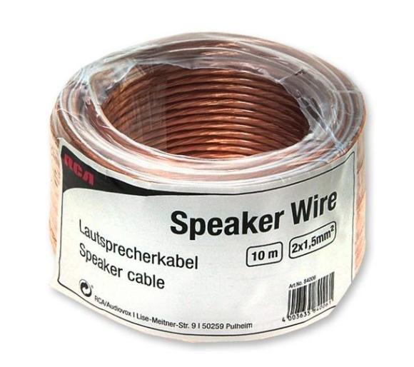 kabel głośnikowy RCA 84006 2x1,5 mm, 10m