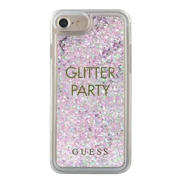 Etui Guess Party Glitter Liquid GUHCP7GLUQPU do iPhone 7/8/SE2020 Fioletowy