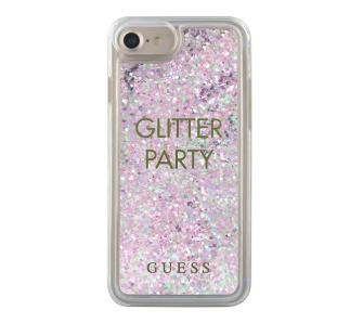 Etui Guess Party Glitter Liquid GUHCP7GLUQPU do iPhone 7/8/SE2020 Fioletowy