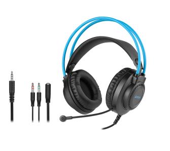 Słuchawki przewodowe z mikrofonem A4tech FStyler FH200i - niebieski