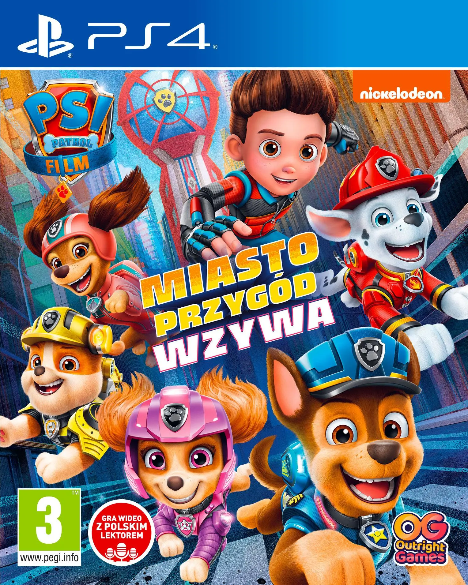 Psi Patrol: Miasto Przygód Wzywa Gra na PS4 (Kompatybilna z PS5)
