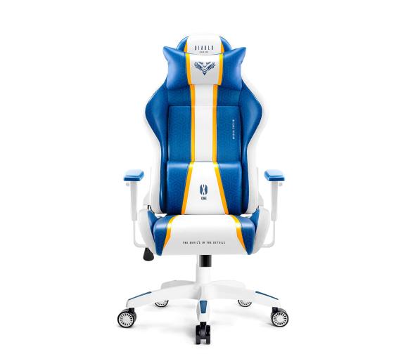 fotel gamingowy Diablo Chairs X-One 2.0 Normal Size (biało-niebieski)