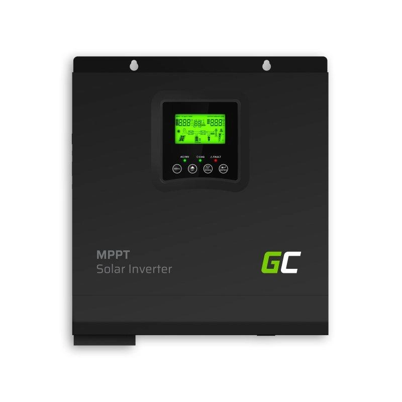 Inwerter solarny Green Cell INVSOL02 falownik Off Grid z ładowarką solarną MPPT 24VDC 230VAC 3000VA/3000W