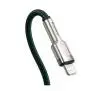 Kabel Baseus Cafule metal USB-C do Lightning 20W 1m Zielony