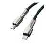 Kabel Baseus Cafule metal USB-C do Lightning 20W 1m Zielony