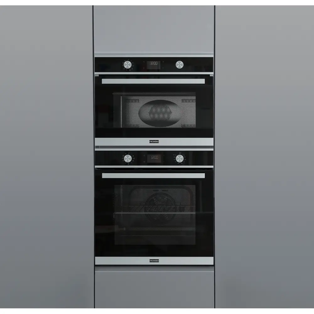 Piekarnik z mikrofalą Franke Smart FSM 45 MW XS Termoobieg Czarny inox