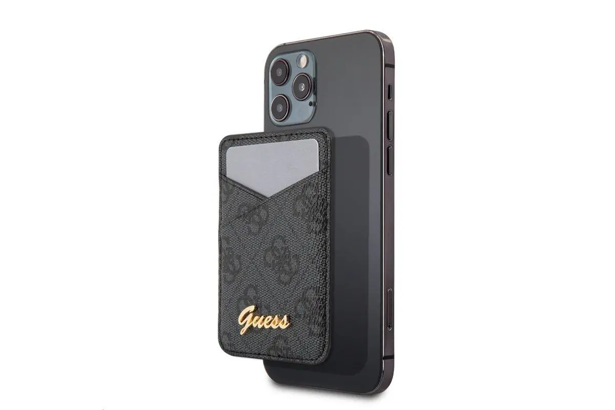 Etui Guess Wallet Card Slot GUWMSSASLBK MagSafe Saffiano do iPhone 12