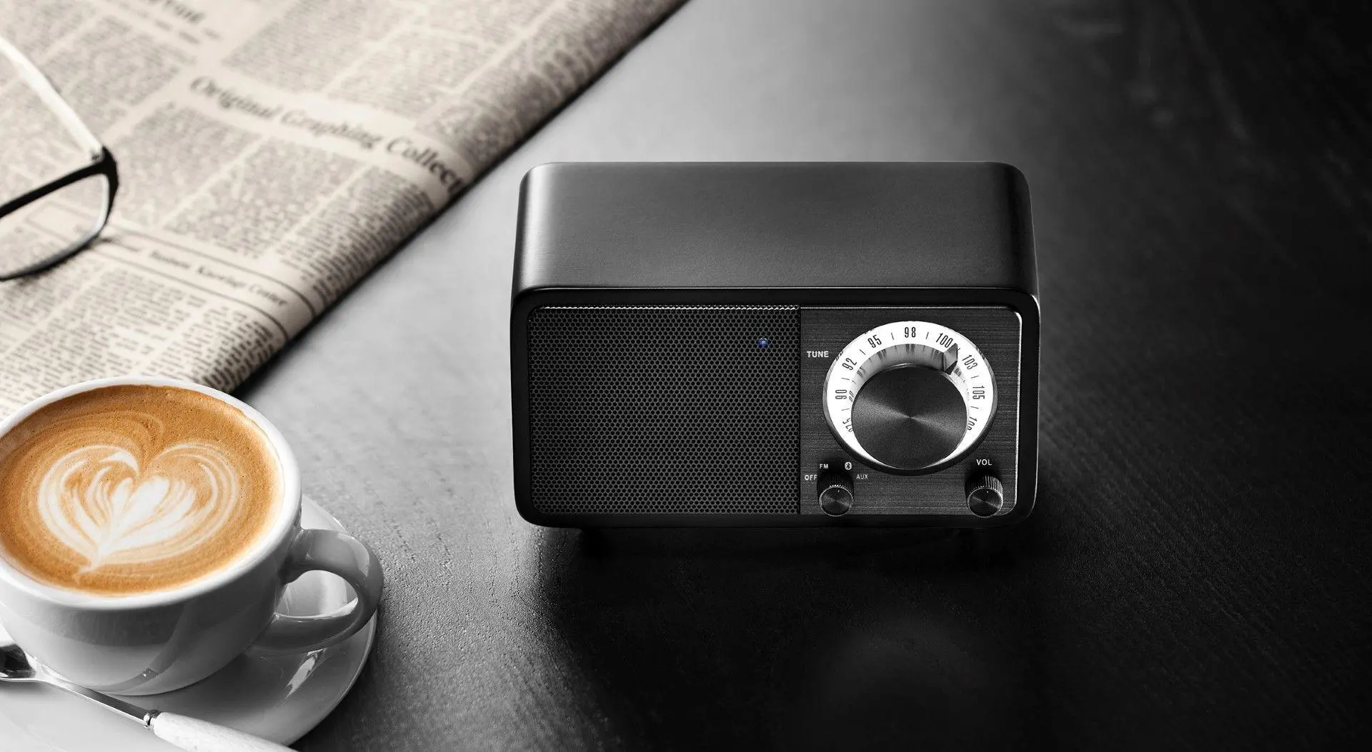 Radioodbiornik Sangean GENUINE MINI WR-7 Radio FM Bluetooth Czarny