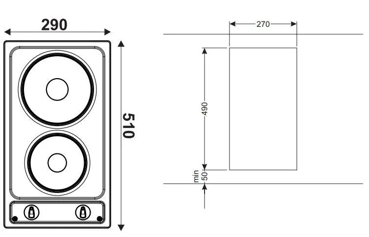 Płyta elektryczna Amica PEA0420 29cm