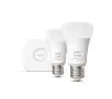 Żarówka LED Philips Hue White and Colour Ambiance E27 2 szt. + mostek