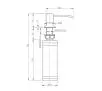 Dozownik do mydła Quadron MFS1001PC Keira Miedziany