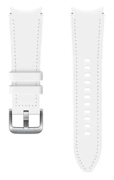 Pasek Samsung Hybrid Leather 20mm S/M Biały