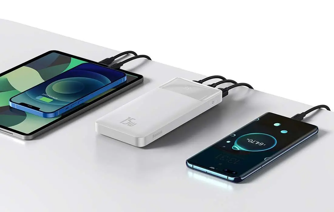 Powerbank Baseus PPBD050102 Bipow 20000mAh 2xUSB USB-C 15W Biały
