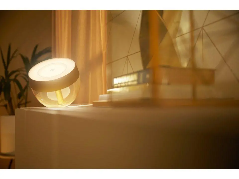 Lampa biurkowa Philips Hue White and Colour Ambiance Iris złoty