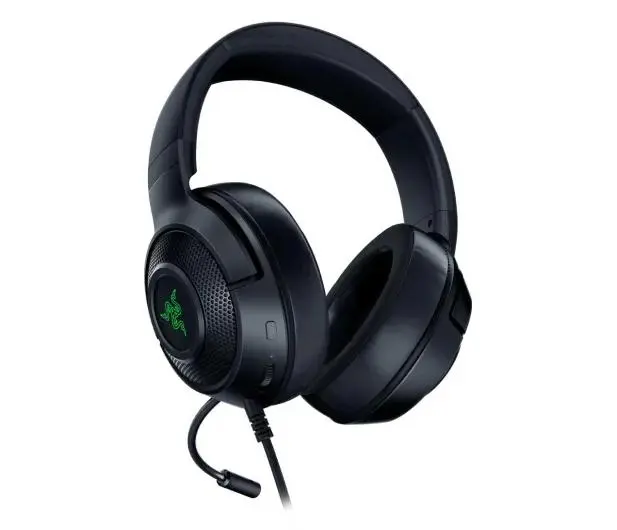 Słuchawki przewodowe z mikrofonem Razer Kraken V3 X Nauszne Czarny