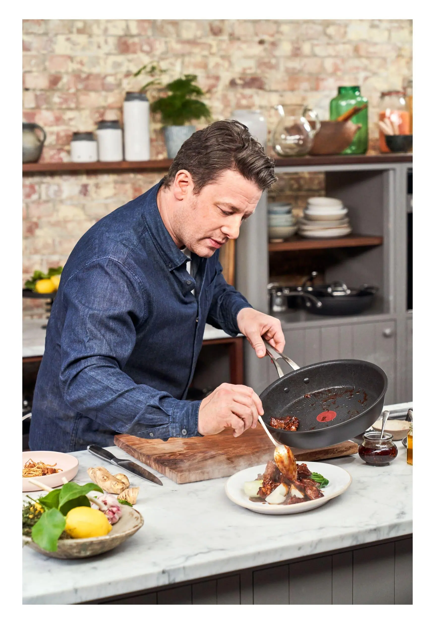 Zestaw garnków Tefal Jamie Oliver Cook's Classic Indukcja Aluminium 9 elementów