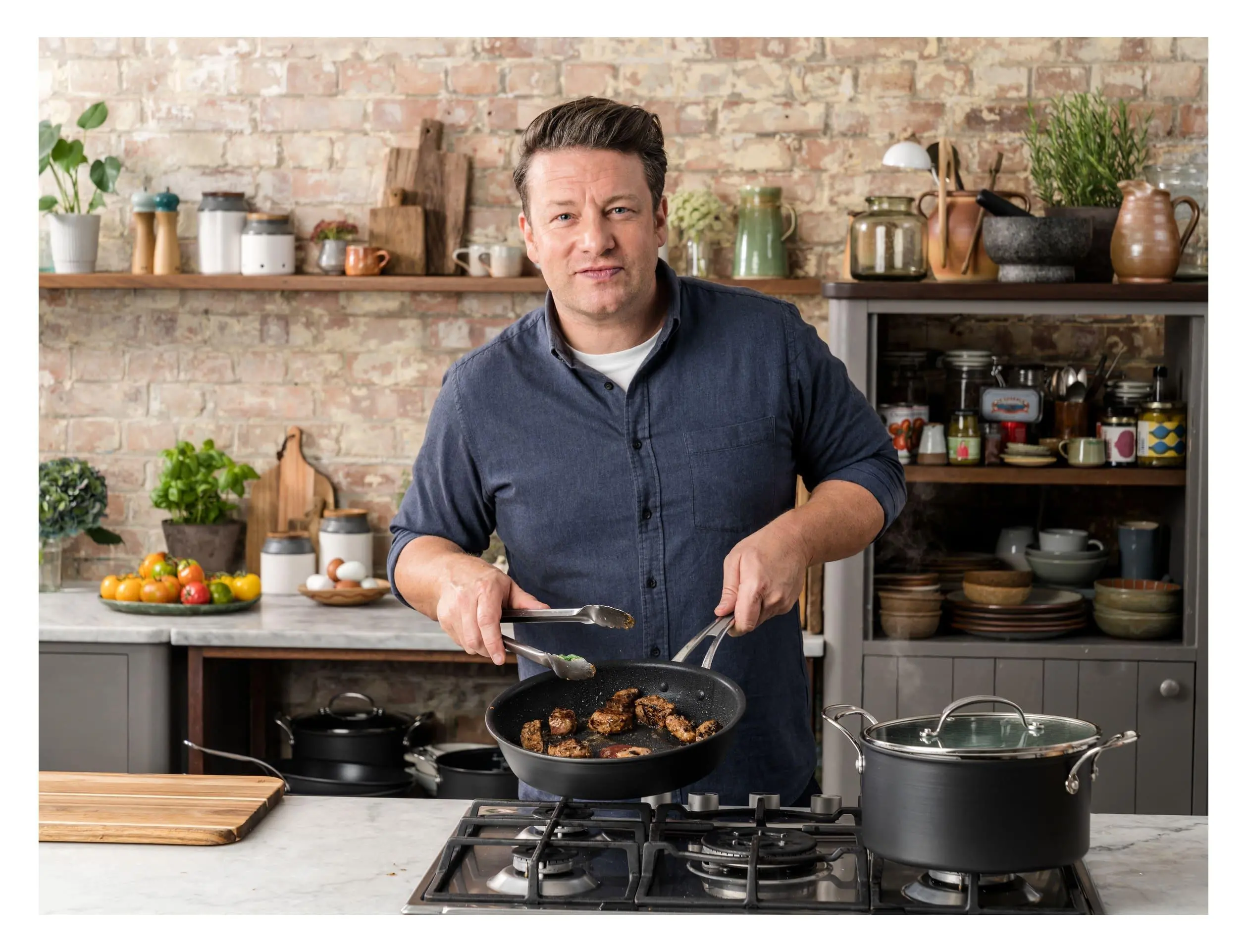 Zestaw garnków Tefal Jamie Oliver Cook's Classic Indukcja Aluminium 9 elementów