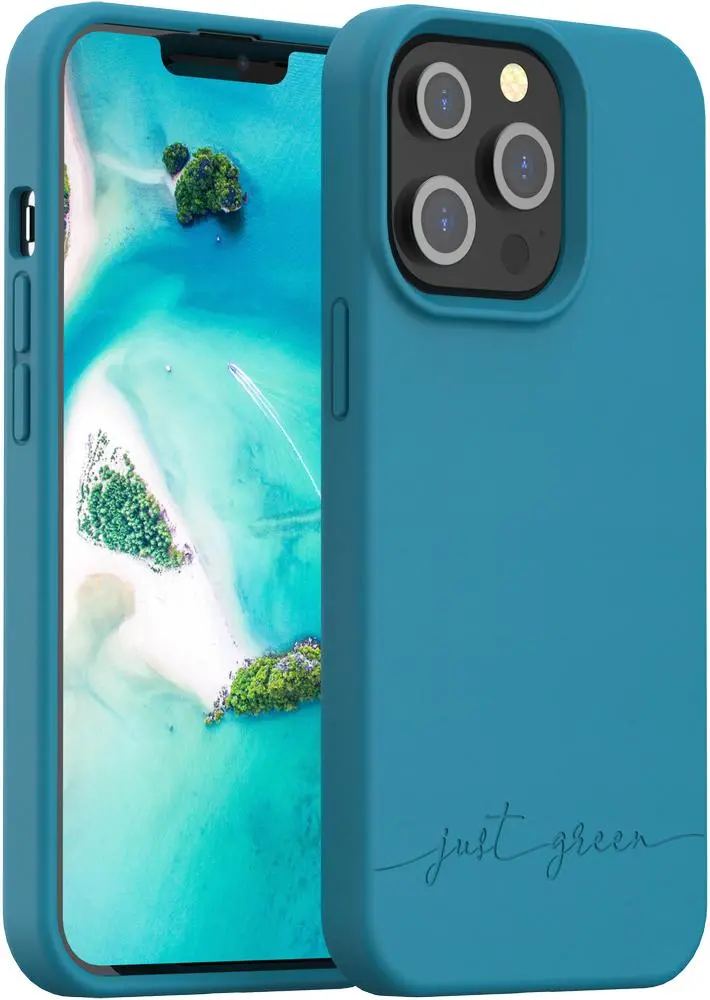 Etui Just Green Biodegradable Case do iPhone 13 Pro Niebieski