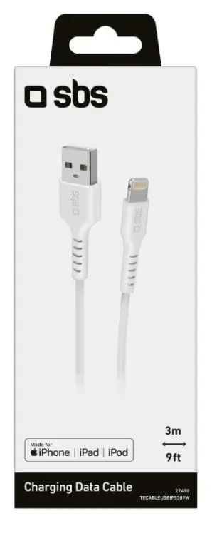Kabel SBS USB do Lightning 3m Biały