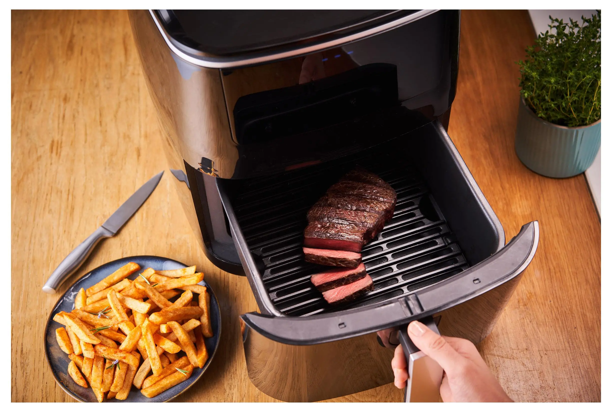 Frytkownica beztłuszczowa Tefal Easy Fry Grill & Steam FW2018 1700W 6,5l Aplikacja mobilna