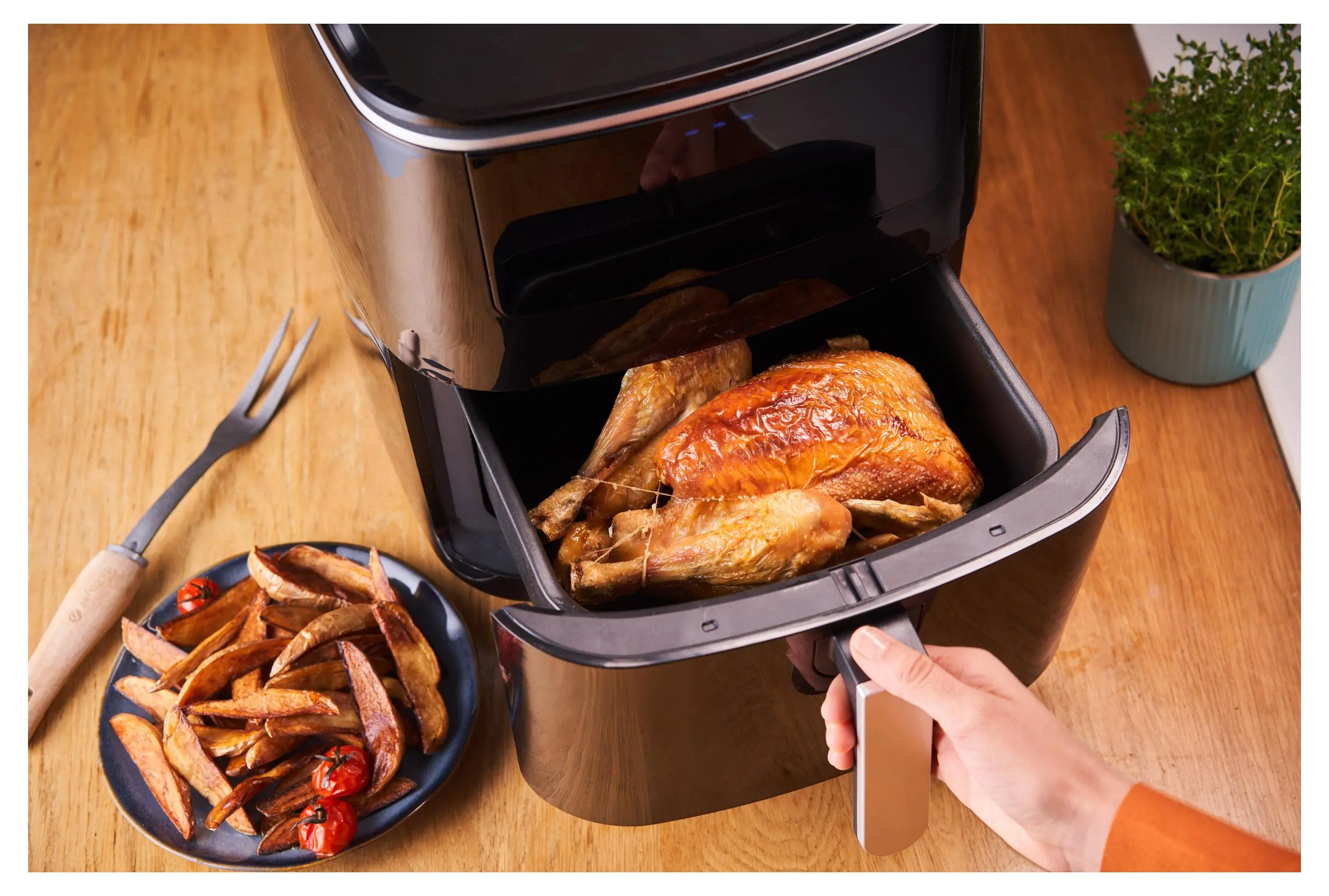 Frytkownica beztłuszczowa Tefal Easy Fry Grill & Steam FW2018 1700W 6,5l Aplikacja mobilna