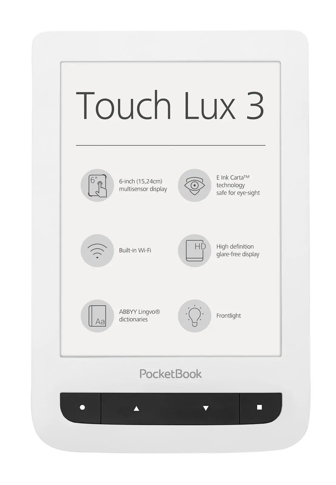Czytnik E-booków Pocketbook Touch Lux 3 6" 4GB WiFi Biały