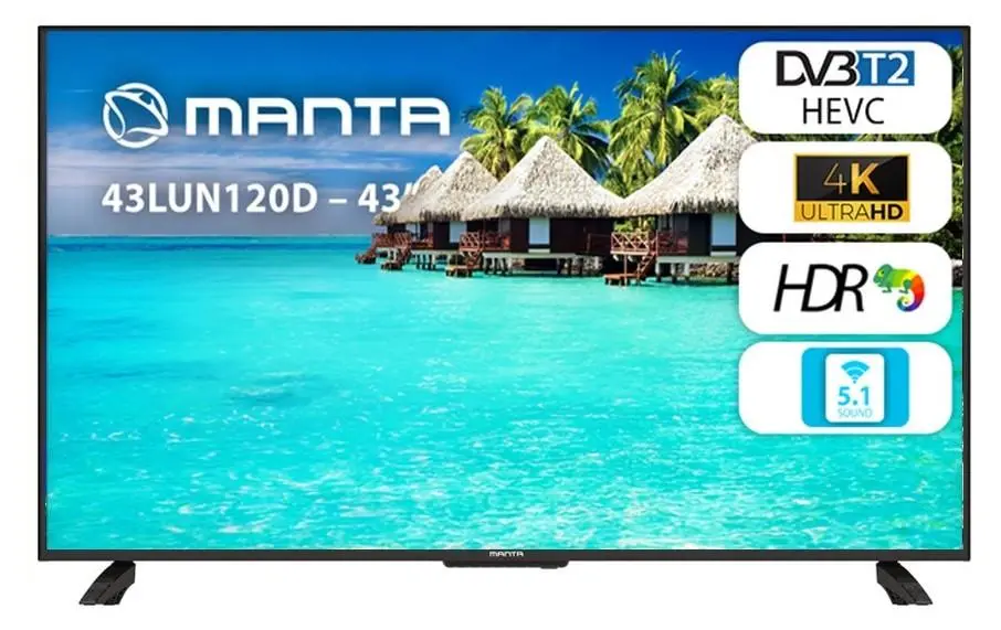 Telewizor Manta 43LUN120D 43" LED 4K 60Hz DVB-T2