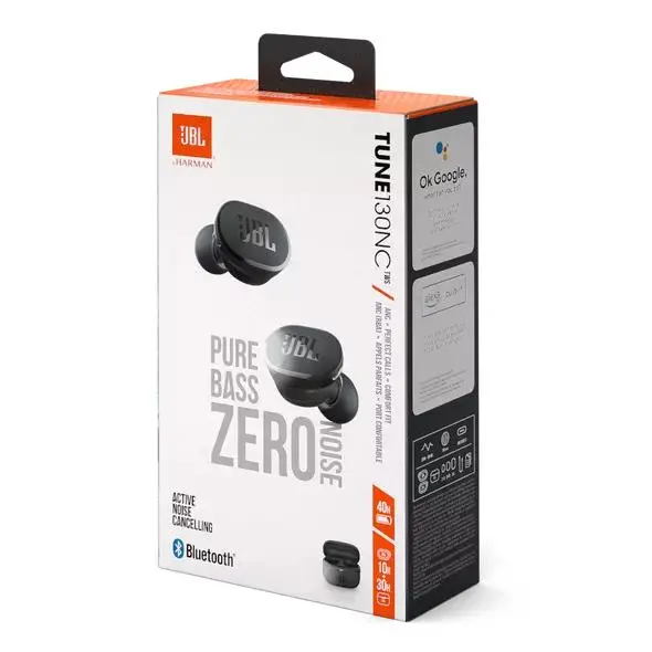 Słuchawki bezprzewodowe JBL Tune 130NC TWS Dokanałowe Bluetooth 5.2 Czarny