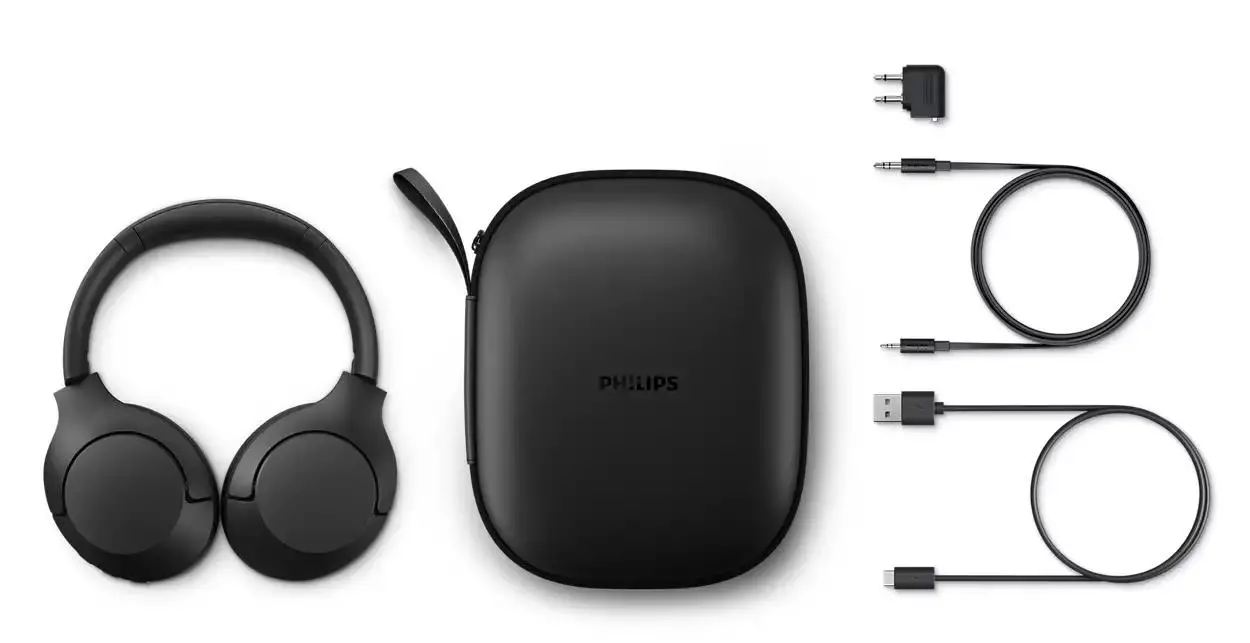Słuchawki bezprzewodowe Philips TAH8506BK/00 Nauszne Bluetooth 5.0 Czarny