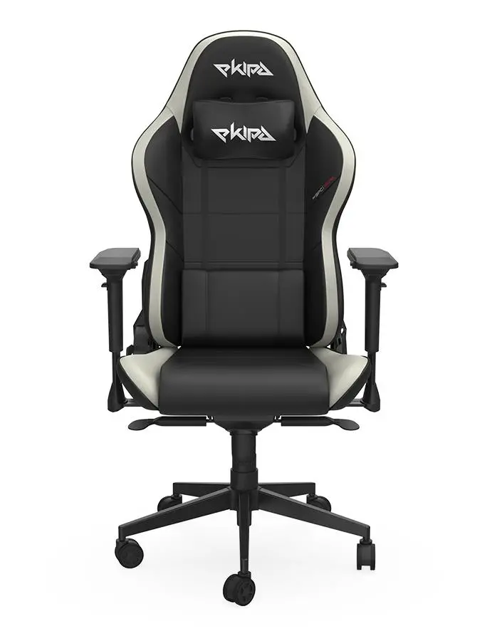 Fotel SPC Gear SPG054 SR600 Ekipa Edition Gamingowy  do 120kg Skóra ECO Czarno-biały