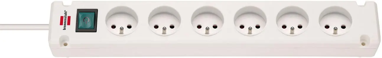 Przedłużacz Brennenstuhl Bremounta 1150651326 6 gniazd 3m Biały