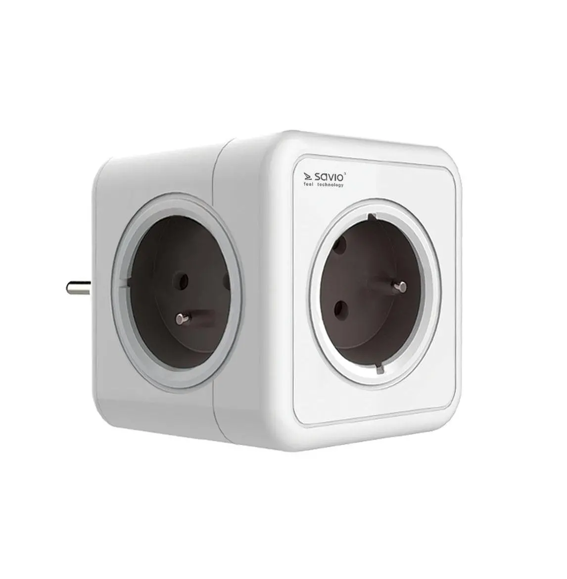 Rozgałęziacz Savio PowerCube PC-01 5 gniazd Biały