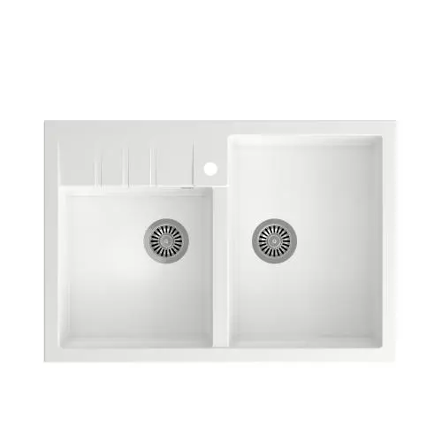 Quadron HCQB9062U1_BS Bill 120 Granitowy Biały/Stalowy