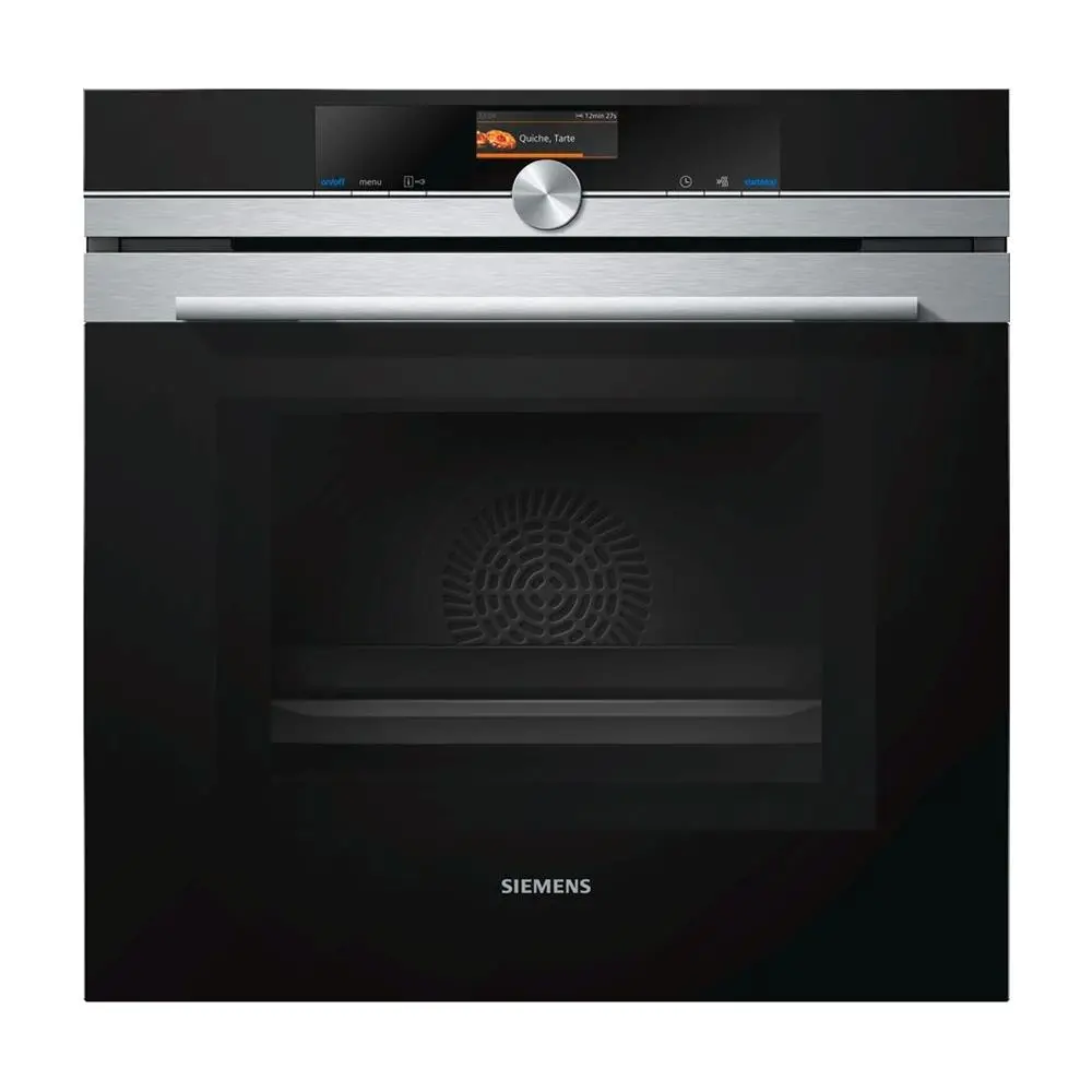 Piekarnik z mikrofalą Siemens iQ700 HM656GNS1 Termoobieg Srebrno-czarny