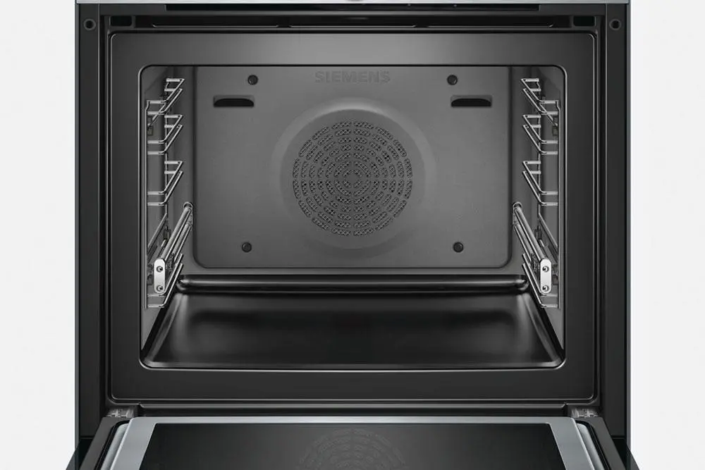 Piekarnik z mikrofalą Siemens iQ700 HM656GNS1 Termoobieg Srebrno-czarny